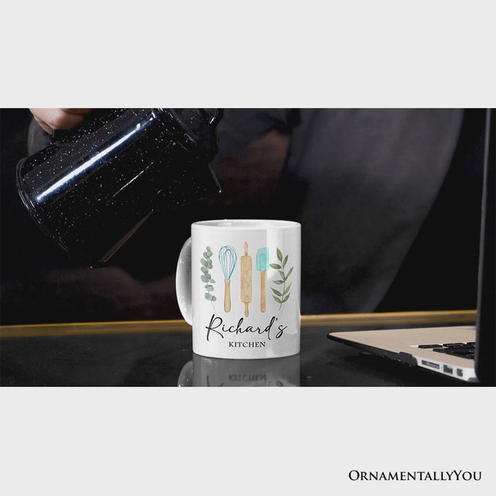 Best Cook Minimalist Personalized Mug, Chef Custom Gift with Name