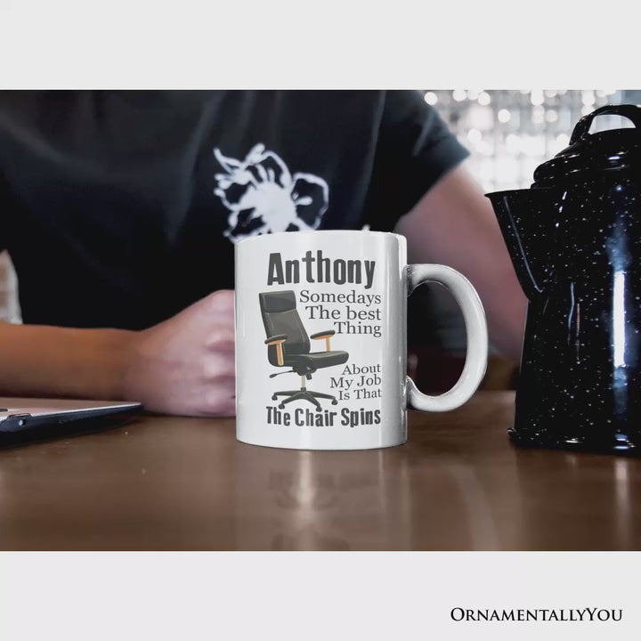 Sarcastic Coworker Personalized Mug, Funny Gift With Custom Name