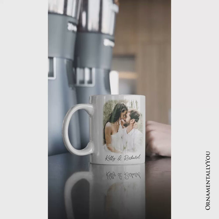 Personalized Photo Mug With Text, Custom Family Gift