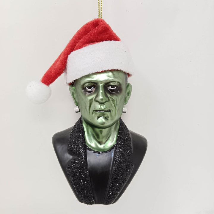 Frankenstein Santa Glass Christmas Ornament Glass Ornament OrnamentallyYou