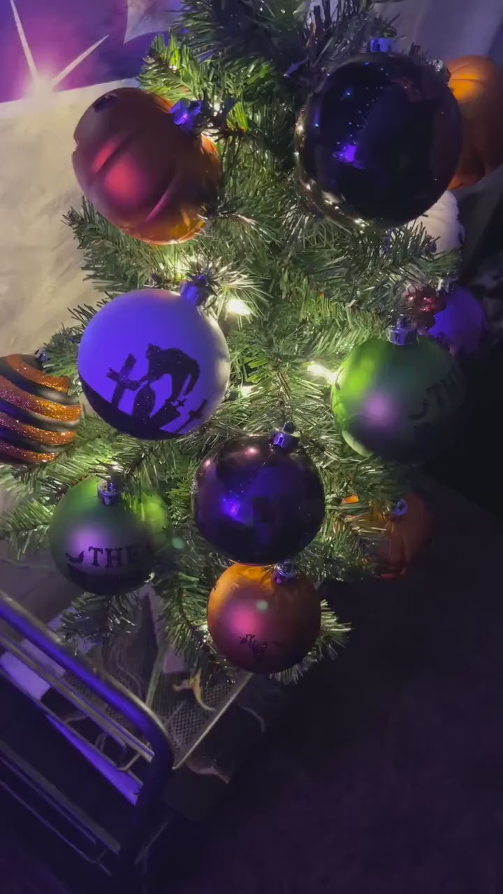 Halloween Ornament Round Ball 16 Piece Set