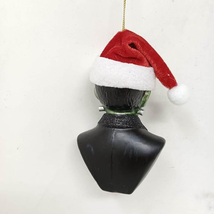Frankenstein Santa Glass Christmas Ornament Glass Ornament OrnamentallyYou