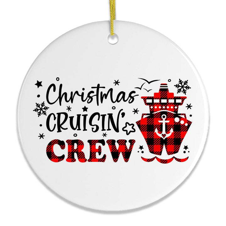 Christmas Cruisin Crew Cruise Ship Themed Ornament Ceramic Ornament OrnamentallyYou