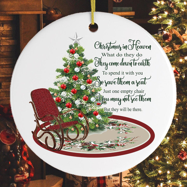 Christmas in Heaven Quote Ornament Ornament OrnamentallyYou