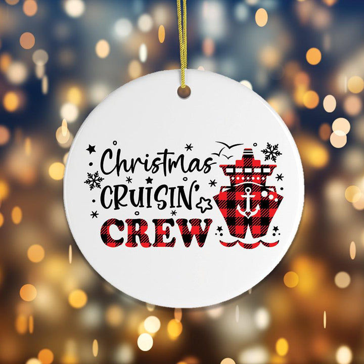 Christmas Cruisin Crew Cruise Ship Themed Ornament Ceramic Ornament OrnamentallyYou