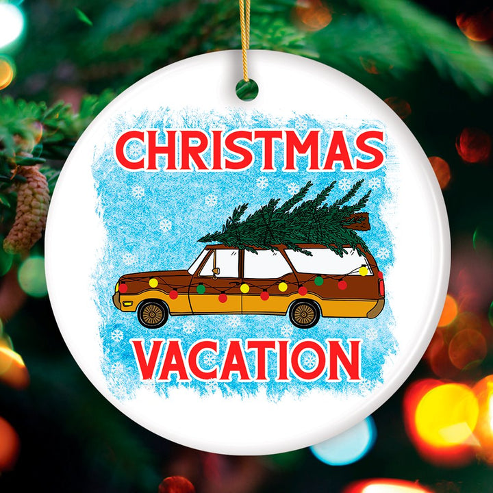 Christmas Vacation Griswold Ceramic Ornament Ceramic Ornament OrnamentallyYou Circle
