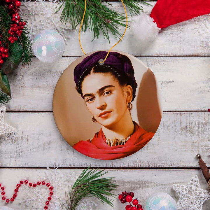 Frida Kahlo Ornament Ceramic Ornament OrnamentallyYou