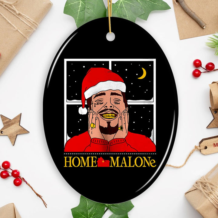 Home Malone Christmas Ornament Ceramic Ornament OrnamentallyYou Oval