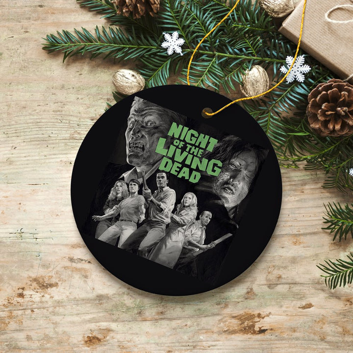 Night of The Living Dead Horror Movie Classic Ornament Ceramic Ornament OrnamentallyYou
