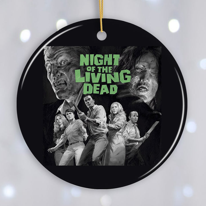 Night of The Living Dead Horror Movie Classic Ornament Ceramic Ornament OrnamentallyYou Circle