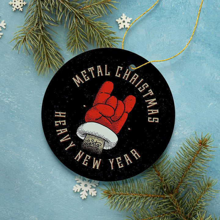 Vintage Heavy Metal Christmas Ornament Ceramic Ornament OrnamentallyYou