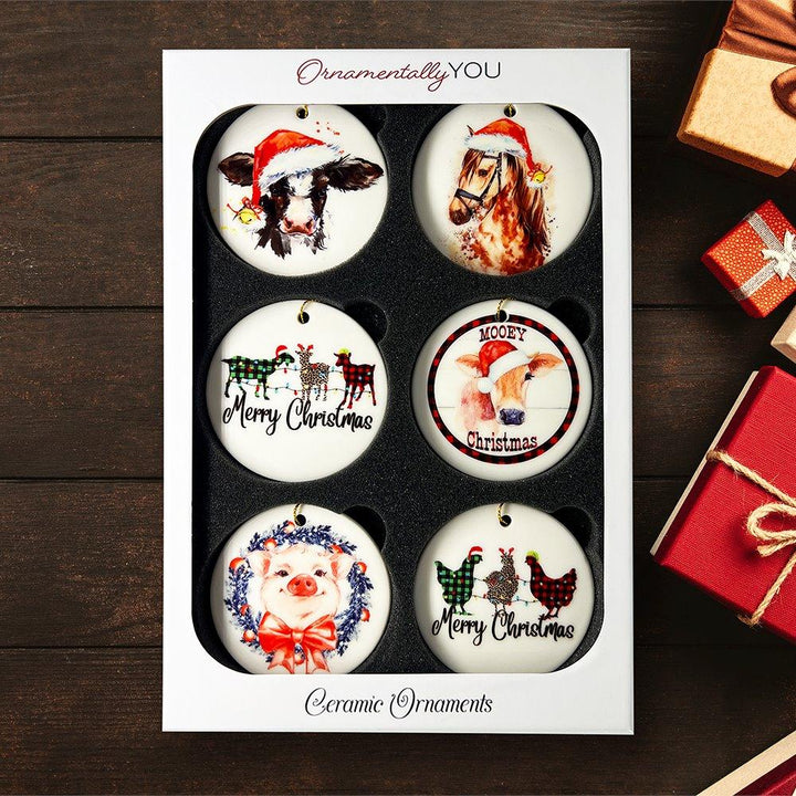 Farm Animal Mega Christmas Ornament Bundle Ornament Bundle OrnamentallyYou