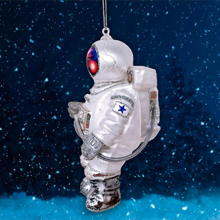 Astronaut Glass Christmas Ornament Glass Ornament OrnamentallyYou