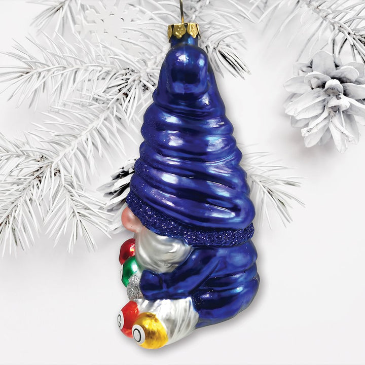 Bingo Gnome Glass Christmas Ornament Glass Ornament OrnamentallyYou