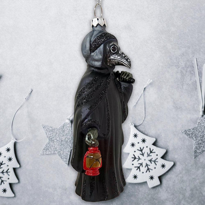 Plague Doctor Glass Christmas Ornament Glass Ornament OrnamentallyYou
