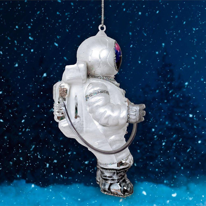 Astronaut Glass Christmas Ornament Glass Ornament OrnamentallyYou