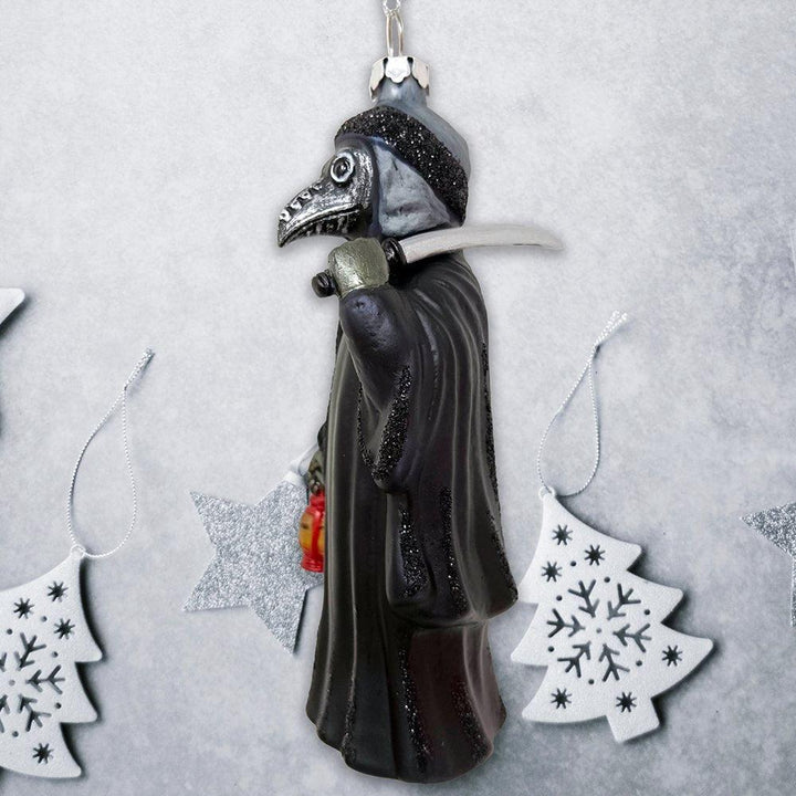 Plague Doctor Glass Christmas Ornament Glass Ornament OrnamentallyYou