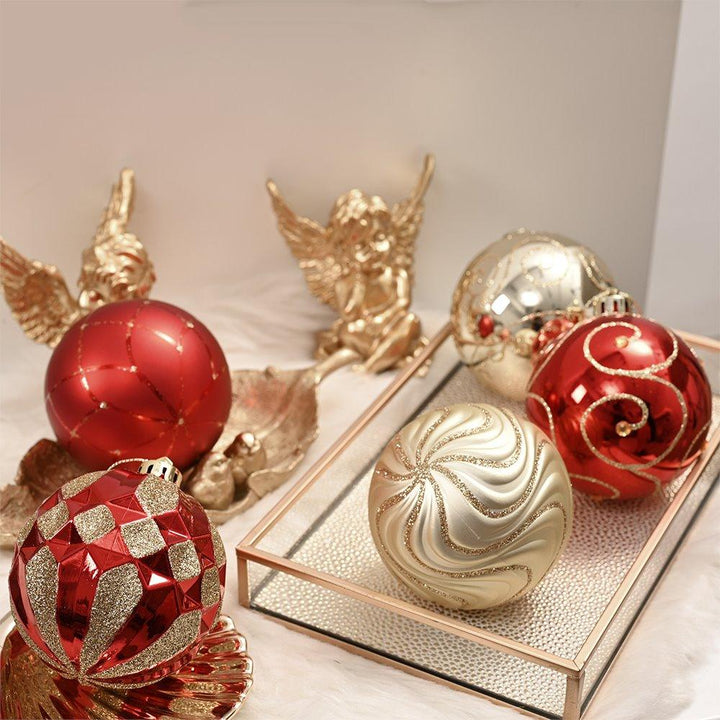 Glittery Red and Gold Christmas Ornament Bauble Set, Elegant 16 Piece Bundle Ornament Bundle Guangdong Eagle Gifts Co., Ltd.