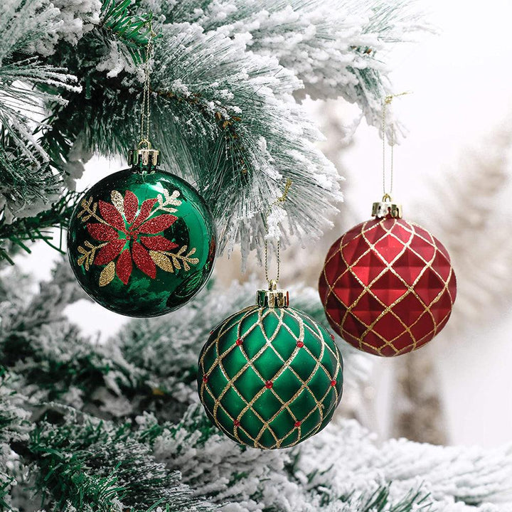 Red Green and Gold Majestic Christmas Ornament Bundle Set, 16 Baubles Ornament Bundle Guangdong Eagle Gifts Co., Ltd.