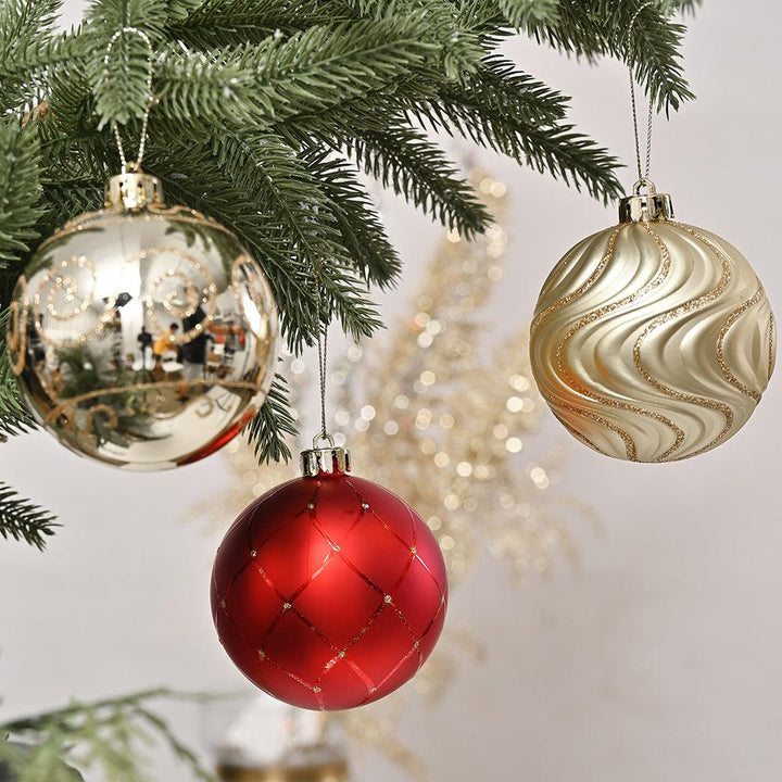 Glittery Red and Gold Christmas Ornament Bauble Set, Elegant 16 Piece Bundle Ornament Bundle Guangdong Eagle Gifts Co., Ltd.