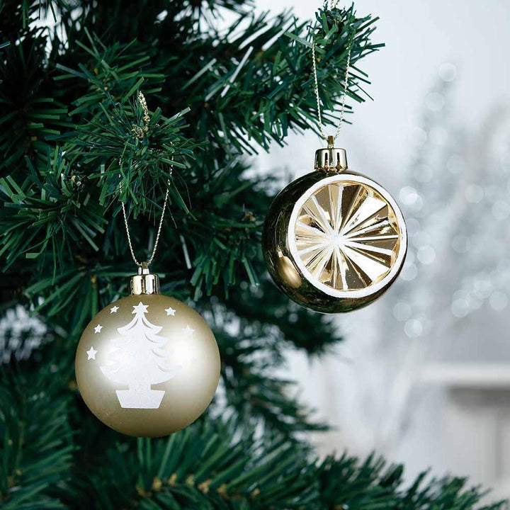 Elegant Gold and Glitter 9 Piece Christmas Ornament Set Ornament Bundle Guangdong Eagle Gifts Co., Ltd.