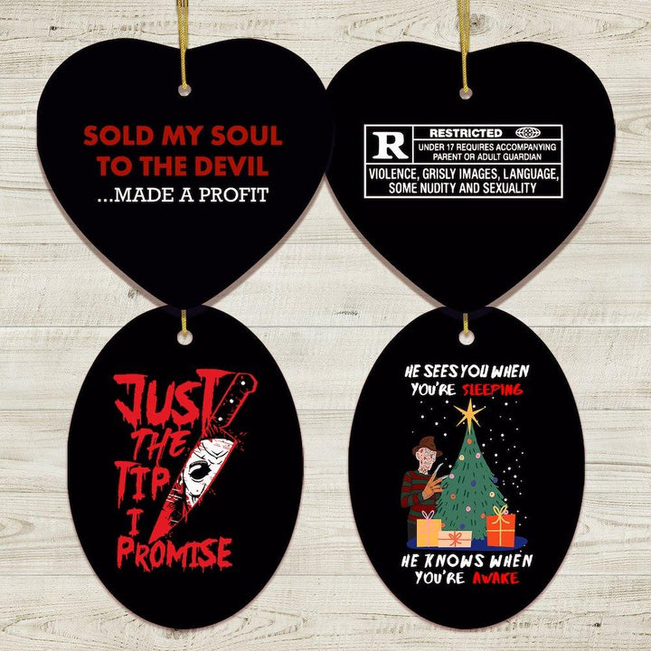 Dark Humor Horror Ornament Bundle Ornament Bundle OrnamentallyYou