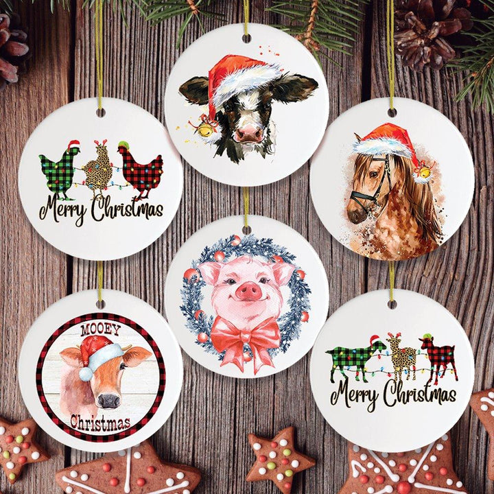 Farm Animal Mega Christmas Ornament Bundle Ornament Bundle OrnamentallyYou
