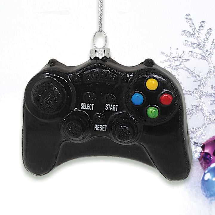 Video Game Controller Glass Christmas Ornament Glass Ornament OrnamentallyYou