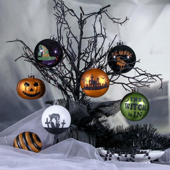 Halloween Ornament Round Ball 16 Piece Set Ornament Bundle OrnamentallyYou