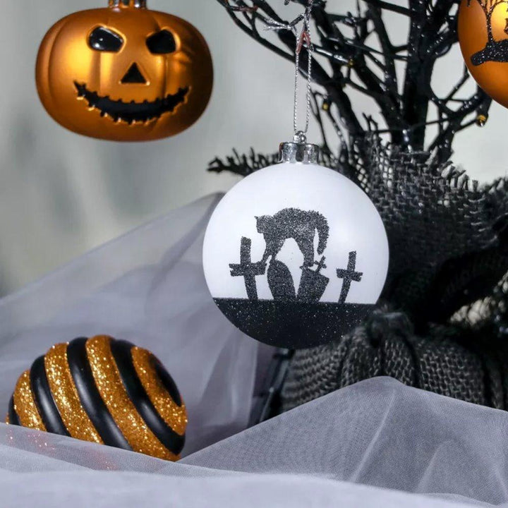 Halloween Ornament Round Ball 16 Piece Set Ornament Bundle OrnamentallyYou