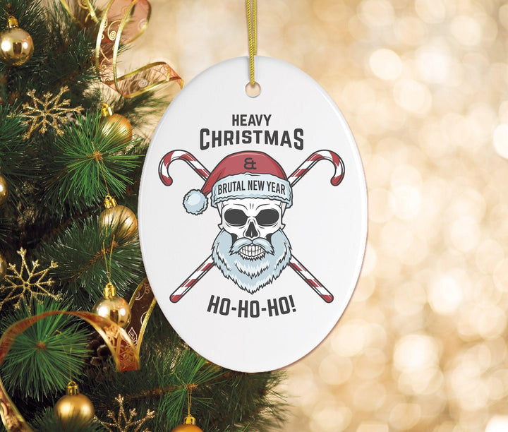 Heavy Metal Emo Christmas Santa Ornament Ornament OrnamentallyYou