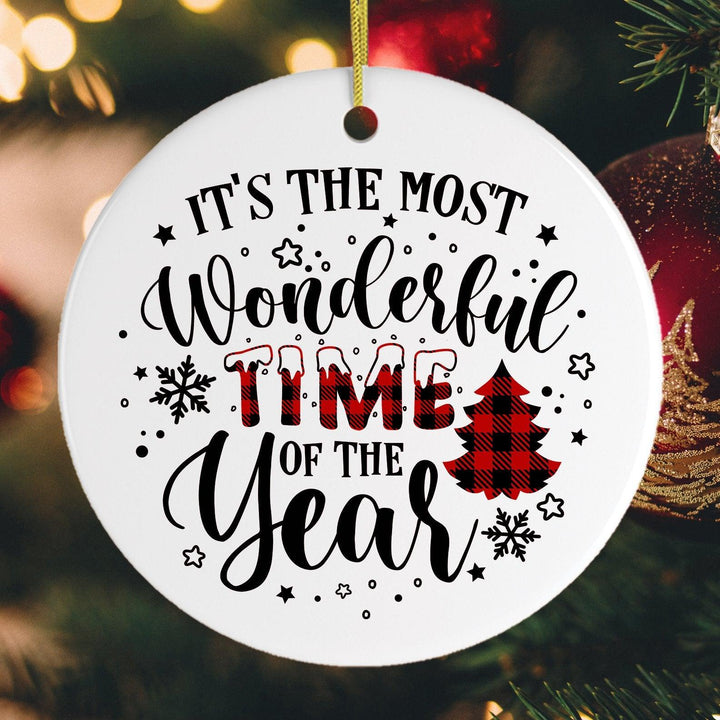 It's The Most Wonderful Time of The Year Christmas Ornament Ornament OrnamentallyYou