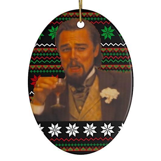Laughing Leonardo DiCaprio Meme Christmas Ornament Ornament OrnamentallyYou