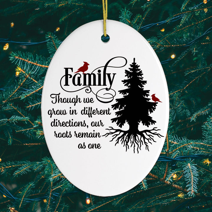 Lovely Family Quote Christmas Ornament Ornament OrnamentallyYou Oval