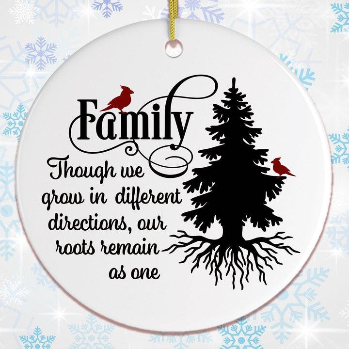 Lovely Family Quote Christmas Ornament Ornament OrnamentallyYou Circle