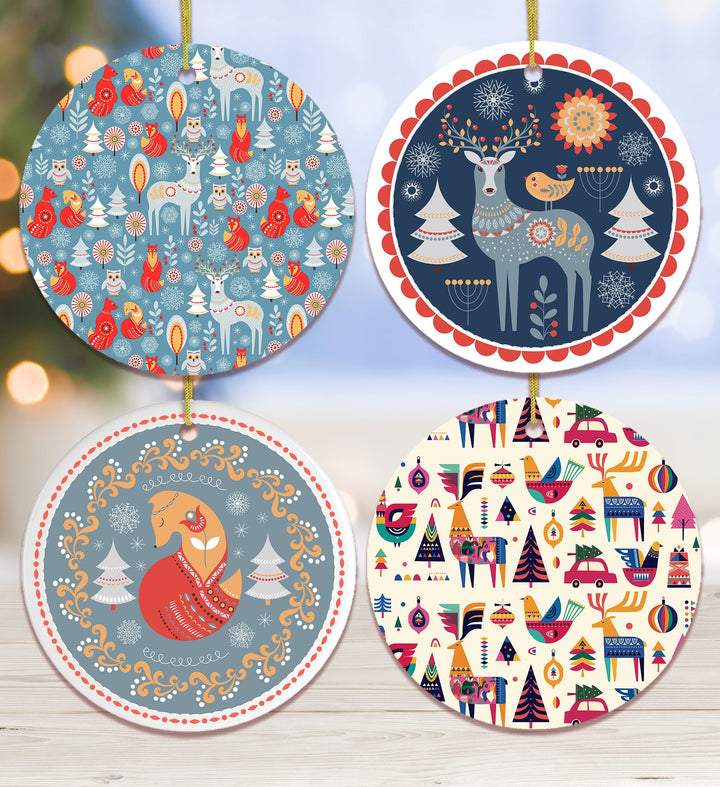 Scandinavian Folk Ornament Bundle Ornament Bundle OrnamentallyYou