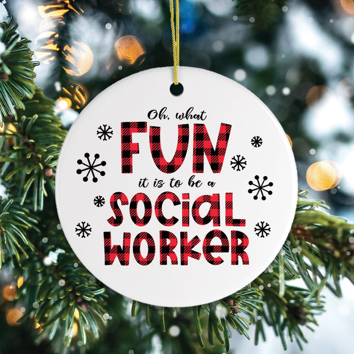 Social Worker Christmas Ornament Ornament OrnamentallyYou