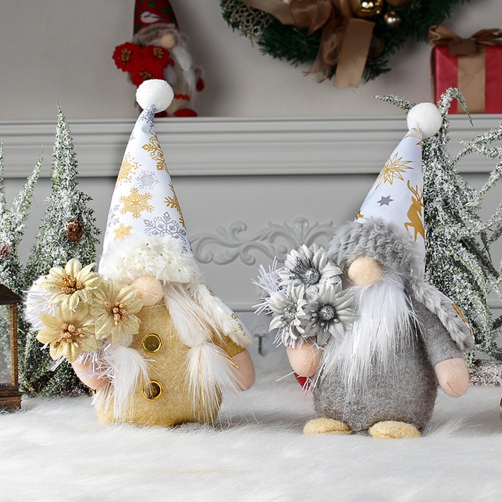 Pair of Christmas Gnome, Nordic Standing Gnome , Christmas