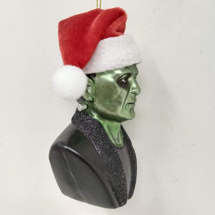 Frankenstein Santa Glass Christmas Ornament Glass Ornament OrnamentallyYou