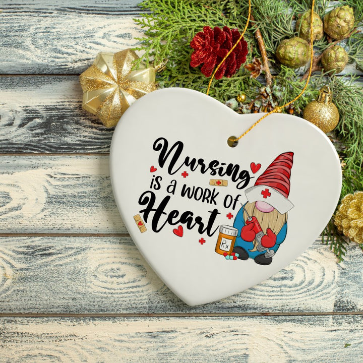 Cute Christmas Ornament Nursing Set, Bundle of Four Nurse Themed Gifts Ornament Bundle OrnamentallyYou