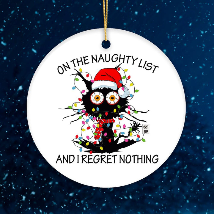 Funny Holiday Black Cat Quote Christmas Ornament Bundle Ornament Bundle OrnamentallyYou
