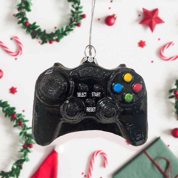 Video Game Controller Glass Christmas Ornament Glass Ornament OrnamentallyYou