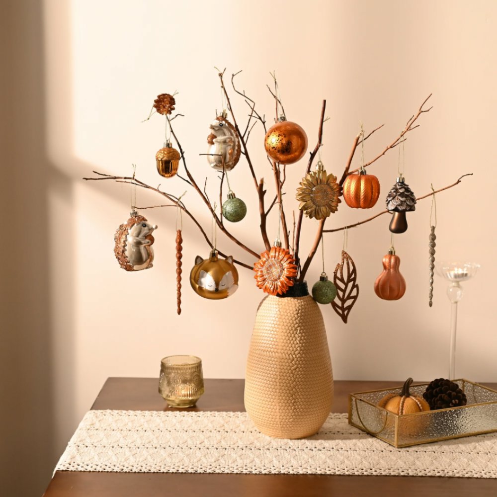 (Pre-Order) Fall Harvest Christmas Tree Ornaments Set, 40-Piece Autumn Woodland Ornaments Ornament Bundle OrnamentallyYou 