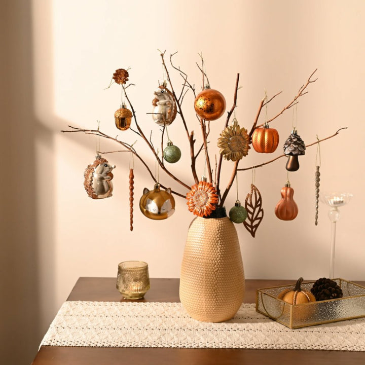 (Pre-Order) Fall Harvest Christmas Tree Ornaments Set, 40-Piece Autumn Woodland Ornaments Ornament Bundle OrnamentallyYou 