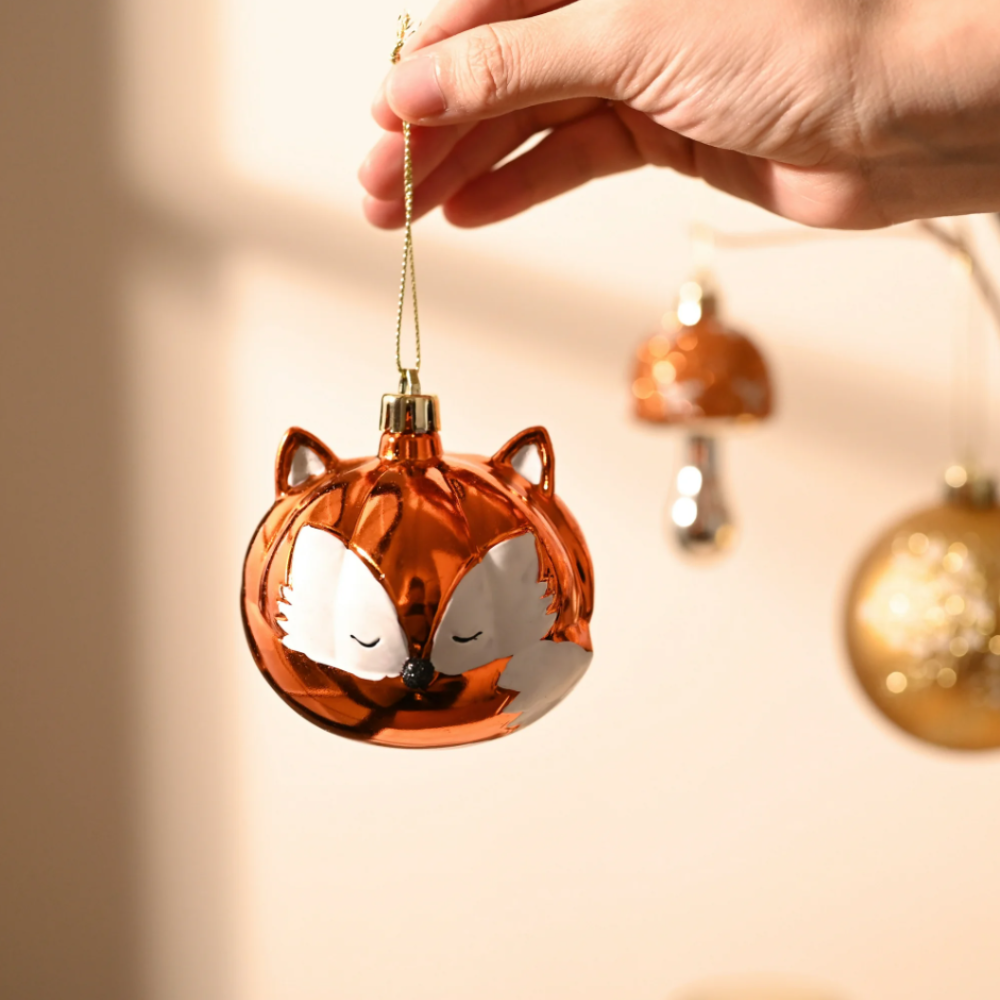Woodland Fall Christmas Tree Ornaments Set, 50-Piece Autumn Harvest Ornaments