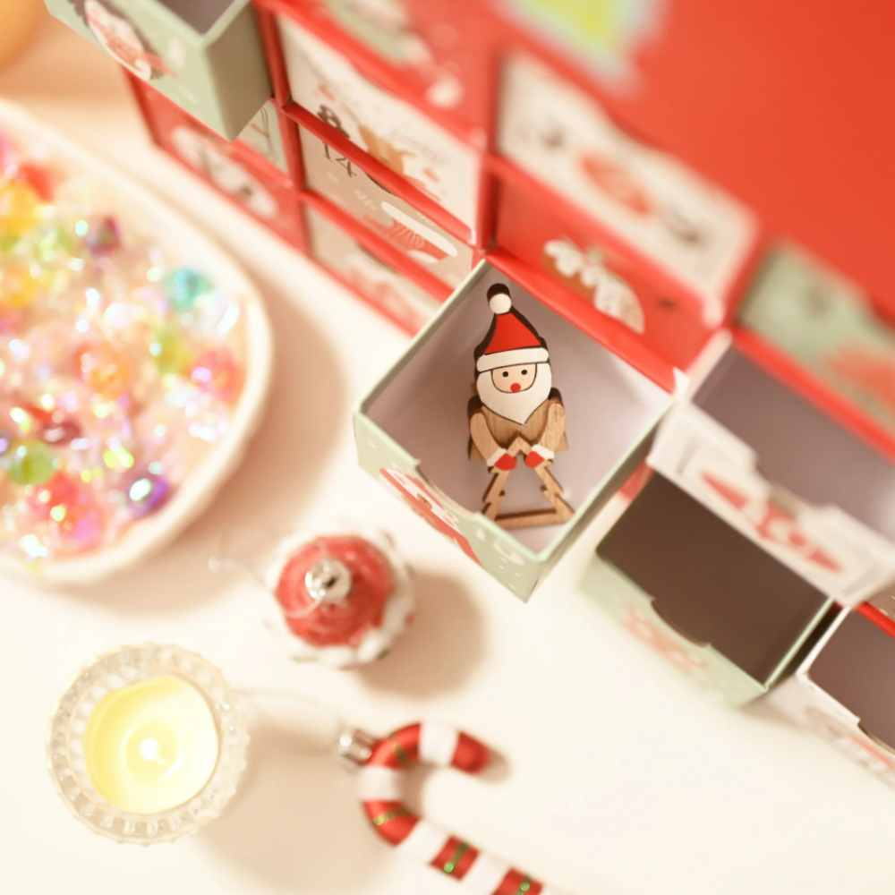 Christmas Advent Calendar House, 24 Drawer Countdown Calendar for Holiday Treats, Toys & Surprises