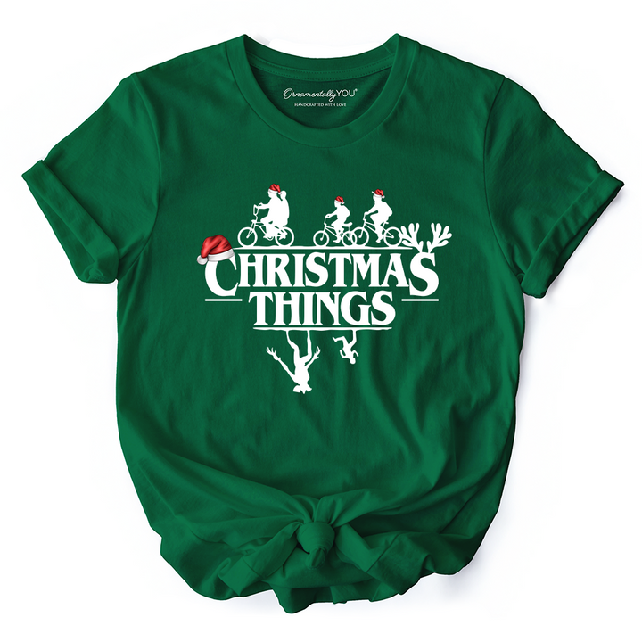 Christmas Things Retro T-Shirt, Handmade Soft Holiday Tee