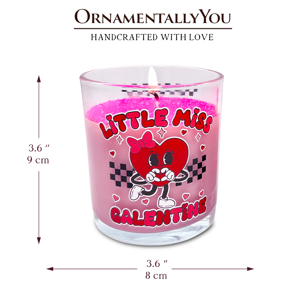 Little Miss Galentine Candle, Single Women Pink Valentine's Day Gift