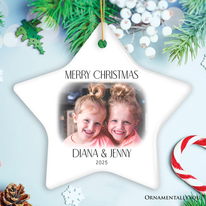 Best Friend and Sister Personalized Keepsake Ornament, A Gift for the Bestie