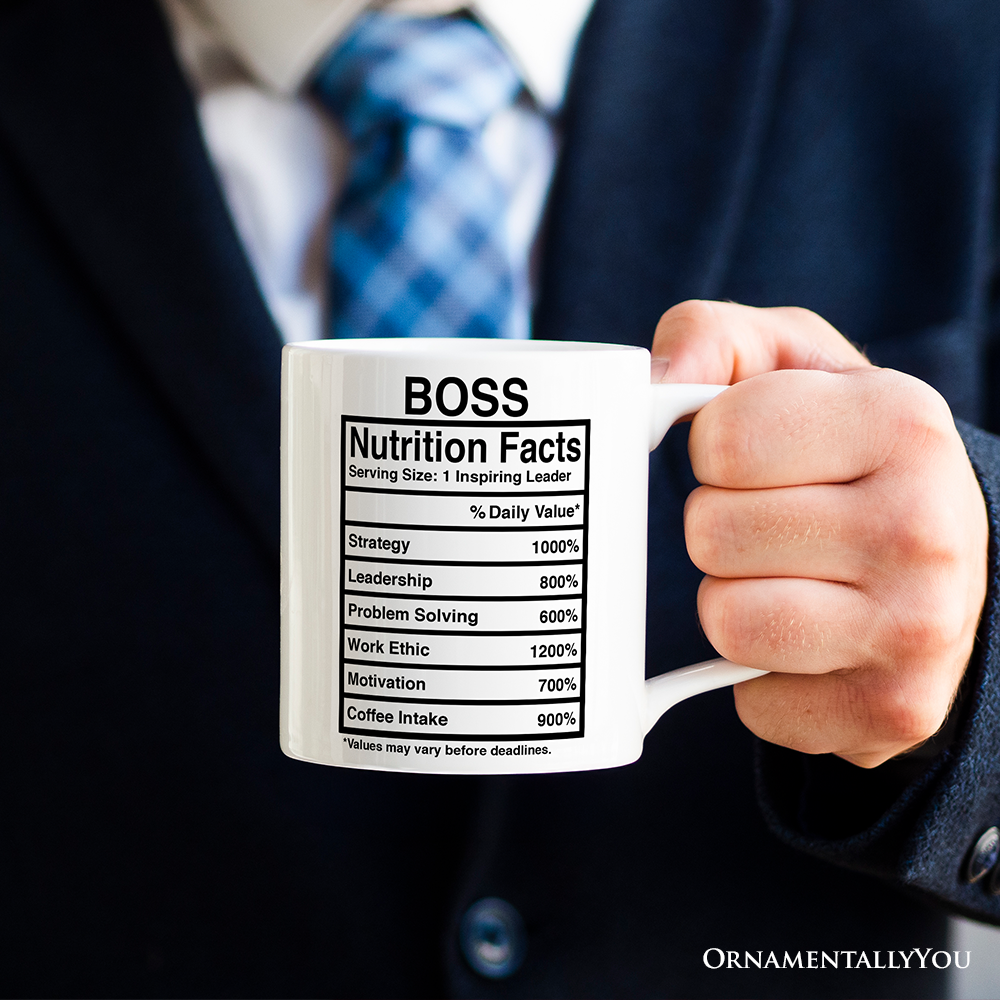 Fully Custom Template Nutrition Facts Personalized Mug, Funny Gift With Custom Names and Facts